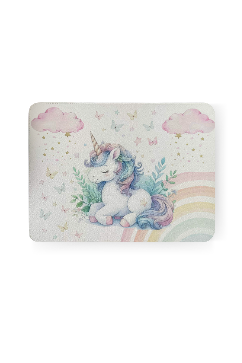 Unicorn Temalı Deri Amerikan Servis Méja Atelier
