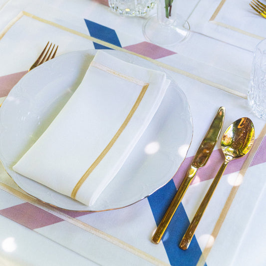 MAYA.IVORY - Peçete 4'lü Set